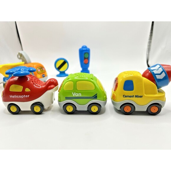 VTech Go! Go! Smart Wheels Cars Cement Truck Tow Truck Dump Truck Van Lot Of 5 + - Picture 16 of 16